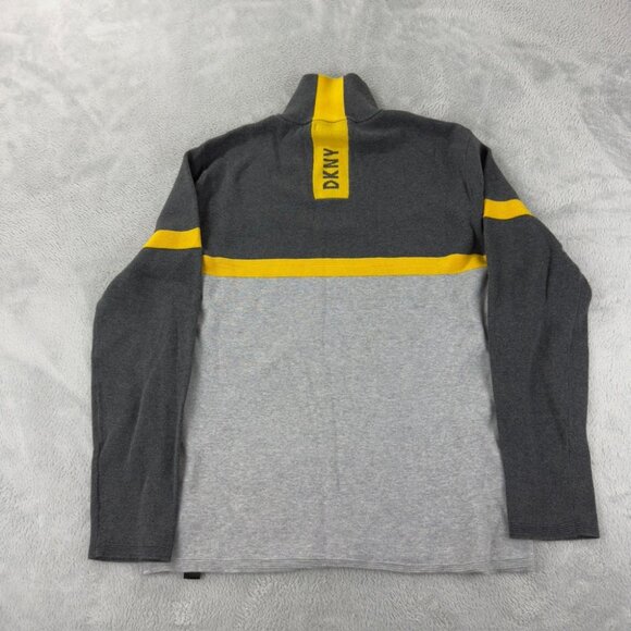 DKNY Men's Size Medium 1/4 Zip 100% Cotton Embroidered Made in China - Picture 7 of 15